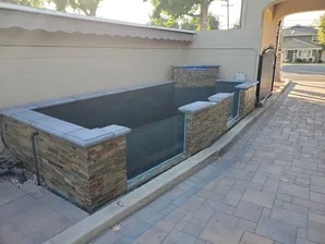 Window Koi pond construction-1